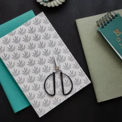 House Doctor Papier|Notizbuch, HDDraw, White/Turqouise/Green