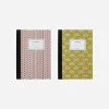 House Doctor Papier|Notizbuch, HDNote, Rot;Senfgelb