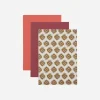House Doctor Papier|Notizbuch, HDWrite, Beige/Burgundy/Orange