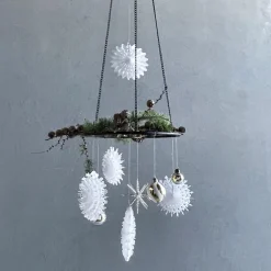 House Doctor Christmas Decor|Papierfächer, Falz, Weiß