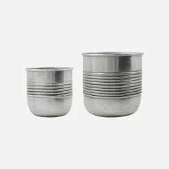 House Doctor Heimdekor|Blumentöpfe Und Übertöpfe|Pflanzer, HDGroove, Antiksilber-Finish