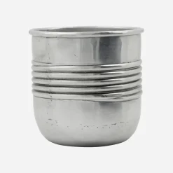 House Doctor Heimdekor|Blumentöpfe Und Übertöpfe|Pflanzer, HDGroove, Antiksilber-Finish
