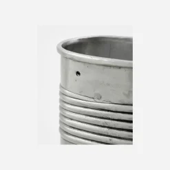 House Doctor Heimdekor|Blumentöpfe Und Übertöpfe|Pflanzer, HDGroove, Antiksilber-Finish