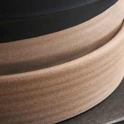 House Doctor Heimdekor|Blumentöpfe Und Übertöpfe|Pflanzgefäß m. Untertasse, HDAstu, Schwarz/Natur