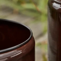 House Doctor Blumentöpfe|Blumentöpfe|Planter, HDPile, Brown