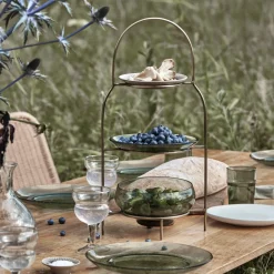 House Doctor Geschirr|Geschirr|Plate stand, HDSana, Antique brass finish