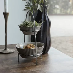 House Doctor Geschirr|Geschirr|Plate stand, HDSana, Silver finish