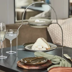 House Doctor Geschirr|Geschirr|Plate stand, HDSana, Silver finish