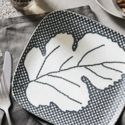 House Doctor Geschirr|Geschirr|Platte, HDAsh, Grau/Blau