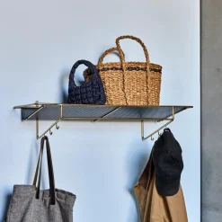 House Doctor Bücherschränke Und Regale|Bücherschränke Und Regale|Regal, HDWally, Antikes Messing-Finish;Schwarz