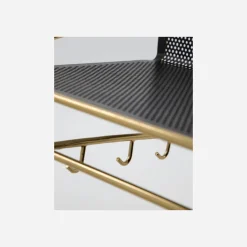 House Doctor Bücherschränke Und Regale|Bücherschränke Und Regale|Regal, HDWally, Antikes Messing-Finish;Schwarz