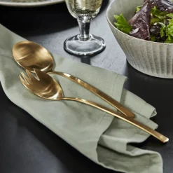 House Doctor Geschirr|Geschirr|Salad servers, HDGolden, Golden