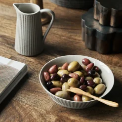 House Doctor Geschirr|Geschirr|Schüssel, HDPleat, Grau/braun