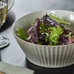 House Doctor Geschirr|Geschirr|Schüssel, HDPleat, Grau/braun