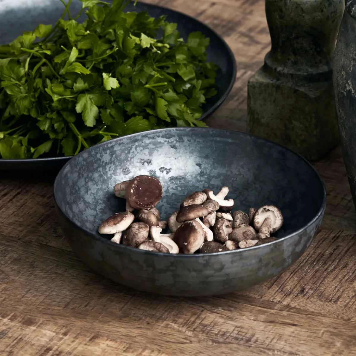 House Doctor Geschirr|Geschirr|Schüssel, Pion, Schwarz/Braun