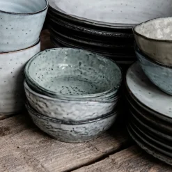 House Doctor Geschirr|Geschirr|Schüssel, Rustic, Grau/Blau