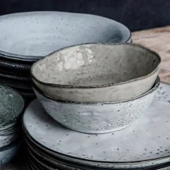 House Doctor Geschirr|Geschirr|Schüssel, Rustic, Grau/Blau