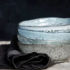 House Doctor Geschirr|Geschirr|Schüssel, Rustic, Grau/Blau