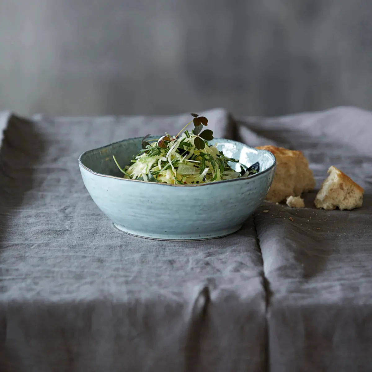 House Doctor Geschirr|Geschirr|Schüssel, Rustic, Grau/Blau