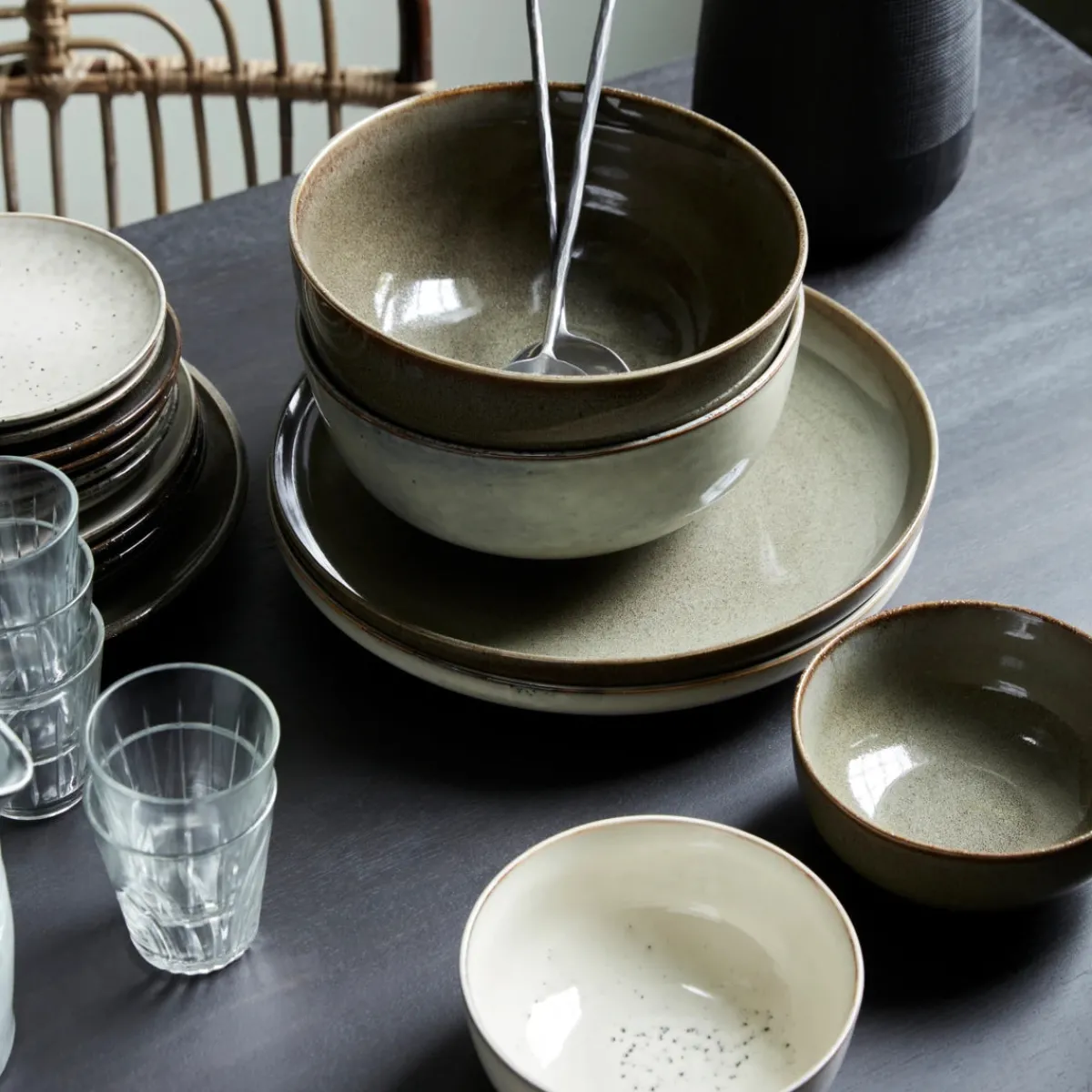 House Doctor Geschirr|Geschirr|Servierschale, Lake, Grün