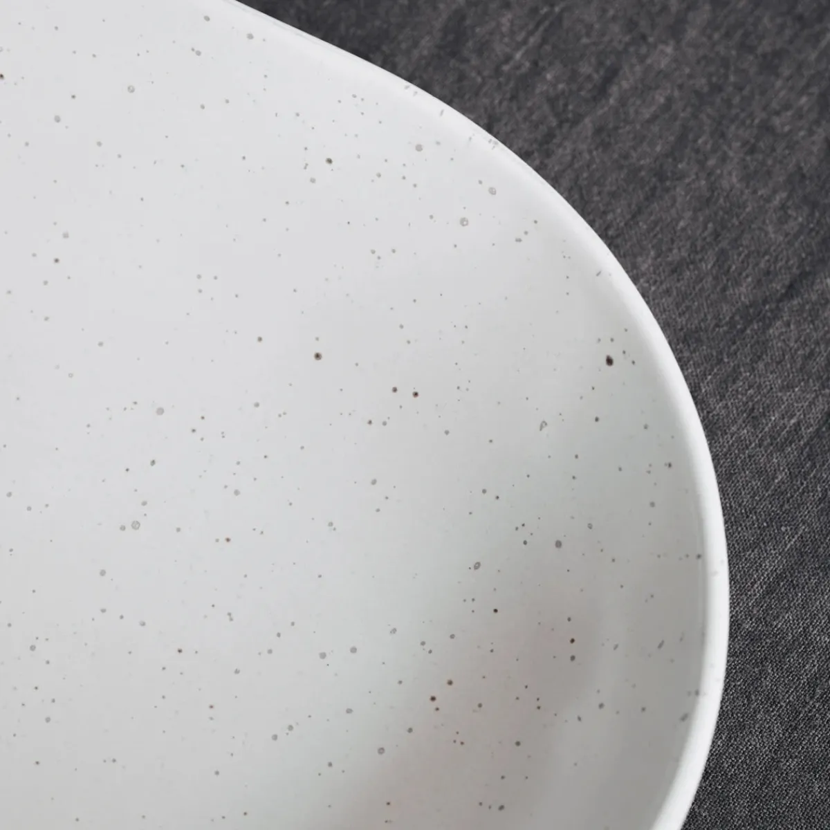 House Doctor Geschirr|Geschirr|Servierschale, Pion, Grau/ weiß