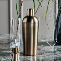 House Doctor Cocktailzubehör|Cocktailzubehör|Shaker, HDBaar, Antikes Messing-Finish