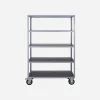 House Doctor Bücherschränke Und Regale|Bücherschränke Und Regale|Shelving unit w. 4 wheels, HDTrolley, Grey