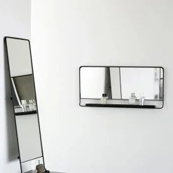 House Doctor Heimdekor|Spiegel|Spiegel mit Ablage, Chic, Schwarz