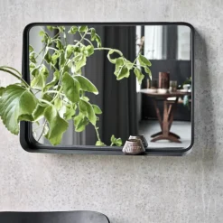 House Doctor Heimdekor|Spiegel|Spiegel mit Rahmen, HDPejo, Antikes Schwarz