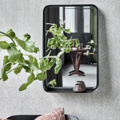 House Doctor Heimdekor|Spiegel|Spiegel mit Rahmen, HDPejo, Antikes Schwarz