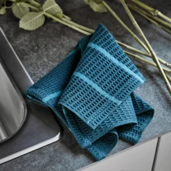 House Doctor Küchentextilien|Küchentextilien|Spültuch, HDRena, Blau/Petrol