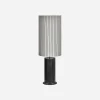 House Doctor Beleuchtung|Eingangsbeleuchtung|Stehlampe, HDRafi base with HDShade, Antique brown base / Off-white w. black stripes shade