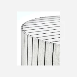 House Doctor Beleuchtung|Eingangsbeleuchtung|Stehlampe, HDRafi base with HDShade, Antique brown base / Off-white w. black stripes shade