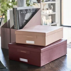 House Doctor Aufbewahrung|Storage boxes, HDKeep, Burgundy;Rose