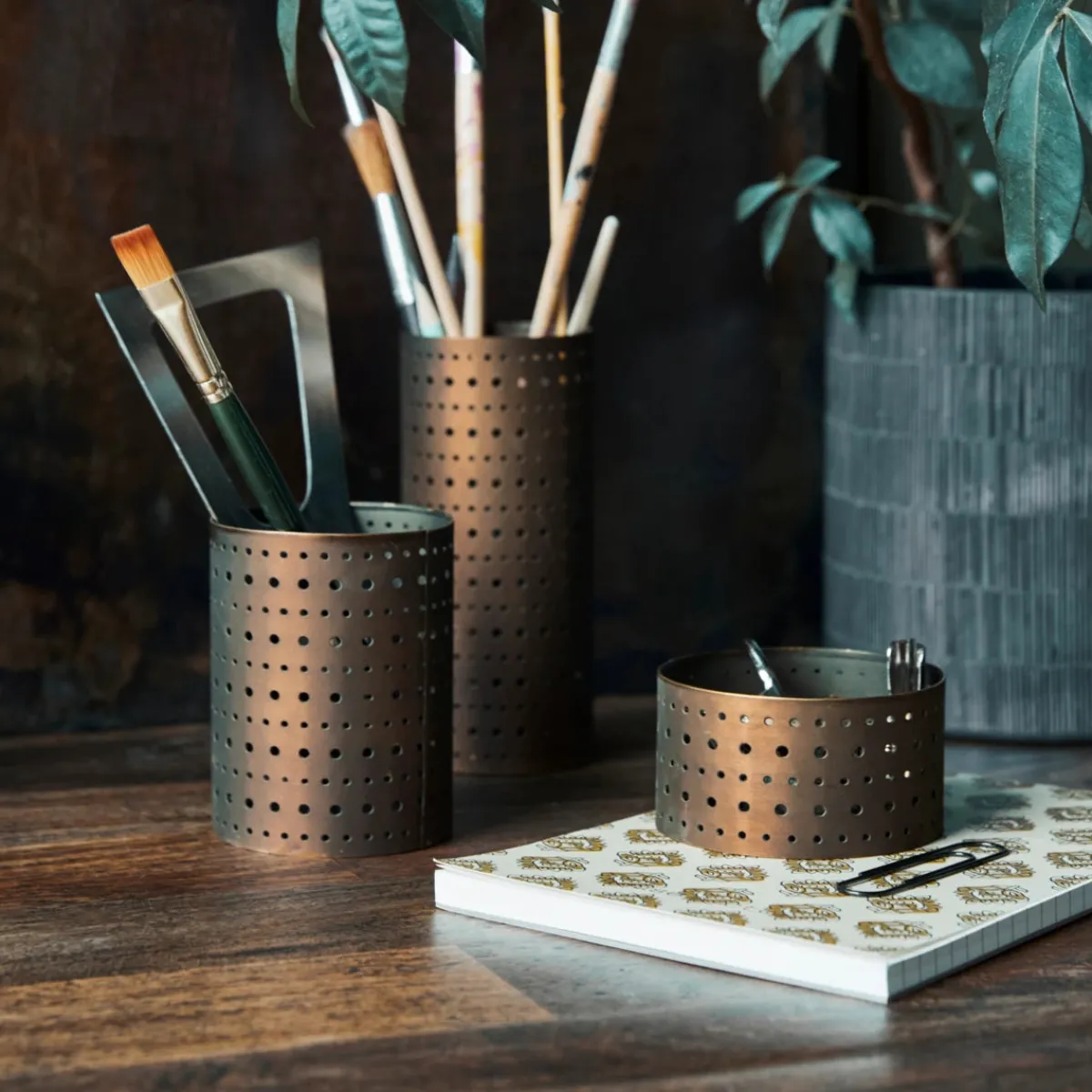 House Doctor Aufbewahrung|Storage, HDPefa, Antique brass finish