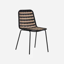 House Doctor Gartenmöbel|Gartenmöbel|Stuhl, HDHapur, Natur;Schwarz