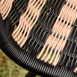 House Doctor Gartenmöbel|Gartenmöbel|Stuhl, HDHapur, Natur;Schwarz