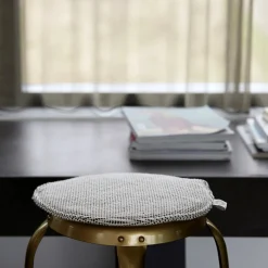 House Doctor Heimtextilien|Sitzpolster|Stuhlkissen, Cuun, Schwarz/Weiß