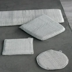 House Doctor Heimtextilien|Sitzpolster|Stuhlkissen, Cuun, Schwarz/Weiß