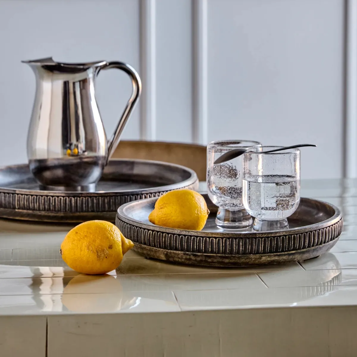 House Doctor Heimdekor|Tabletts|Tabletts, HDLoma, Schwarz