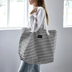 House Doctor Aufbewahrung|Aufbewahrung|Tasche, HDCanva, Schwarz;Off-White