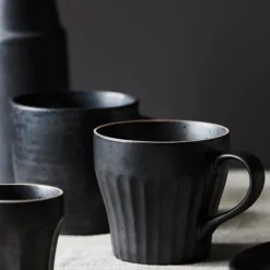 House Doctor Geschirr|Geschirr|Tasse, Berica, Schwarz