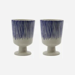 House Doctor Geschirr|Geschirr|Tasse, HDDiva, Off-White;Blau