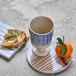 House Doctor Geschirr|Geschirr|Tasse, HDDiva, Off-White;Blau