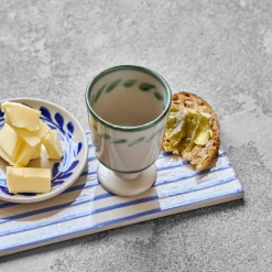 House Doctor Geschirr|Geschirr|Tasse, HDDiva, Off-White;Grün