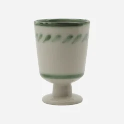 House Doctor Geschirr|Geschirr|Tasse, HDDiva, Off-White;Grün