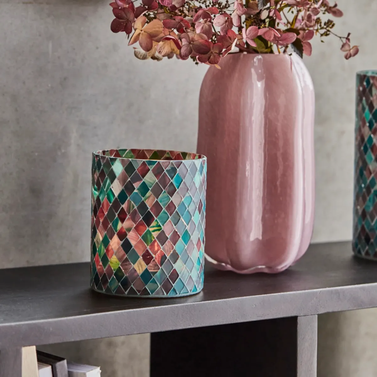 House Doctor Heimdekor|Teelichthalter Und Kerzenständer|Tealight holder, HDTeela, Green;Brown