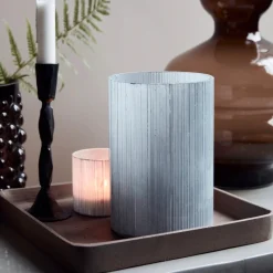 House Doctor Heimdekor|Teelichthalter Und Kerzenständer|Teelichthalter, Mirr, Frostgrau