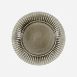 House Doctor Geschirr|Geschirr|Teller, HDPleat, Grau/braun