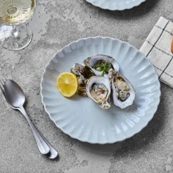 House Doctor Geschirr|Geschirr|Teller, HDScallop, Hellblau